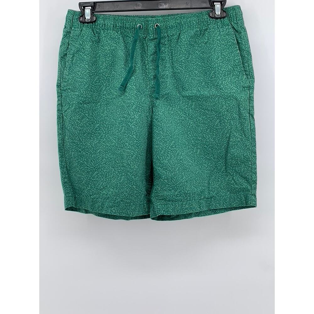 FREE ASSEMBLY Men's Green Utility Pattern E-Waist Utility Shorts SZ M